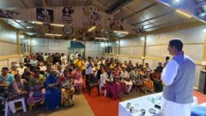 गढ़वाल लोकसभा से भाजपा प्रत्याशी अनिल बलूनी ने कर्णप्रयाग नगर मंडल के द्वारा आयोजित कार्यकर्ता संवाद में हिस्सा लिया