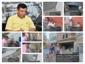 एमडीडीए के उपाध्यक्ष बंशीधर तिवारी के निर्देश पर बिना मानचित्र बनाई जा रही दुकानों को किया सील